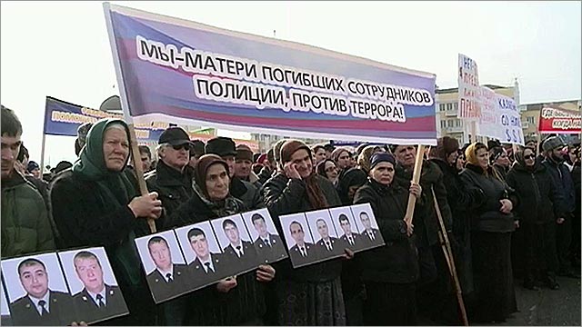 В Грозном митинг против терроризма собрал более 50 тысяч участников