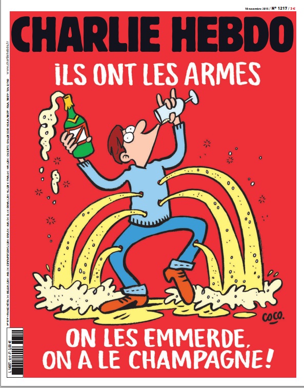 Опубликованы новые карикатуры Charlie Hebdo на теракты в Париже