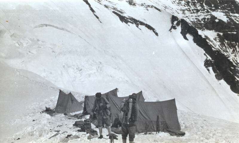 George Mallory and Sandy Irvine on Everest in 1924