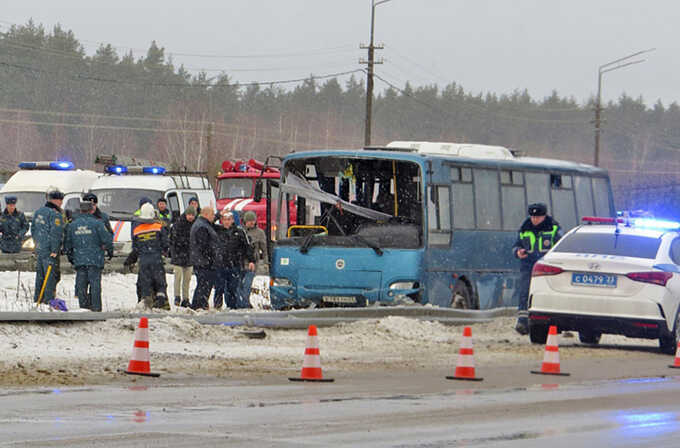 12 человек пострадали в ДТП с автобусом на российской трассе